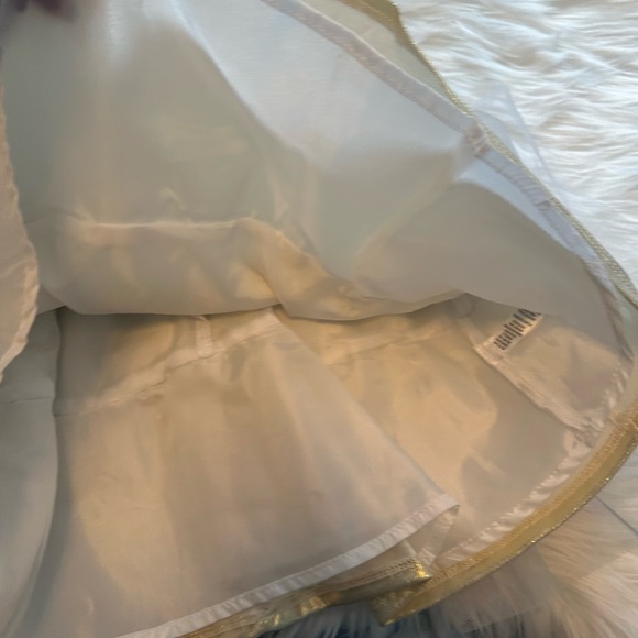 PINK & VIOLET Girls Glitter Knit Gold Ombré Dress sz 3 - Picture 6 of 8